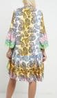 Patsy Paisley Print Smock Dress Yellow