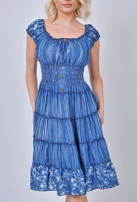 Pixi Denim Midi Dress