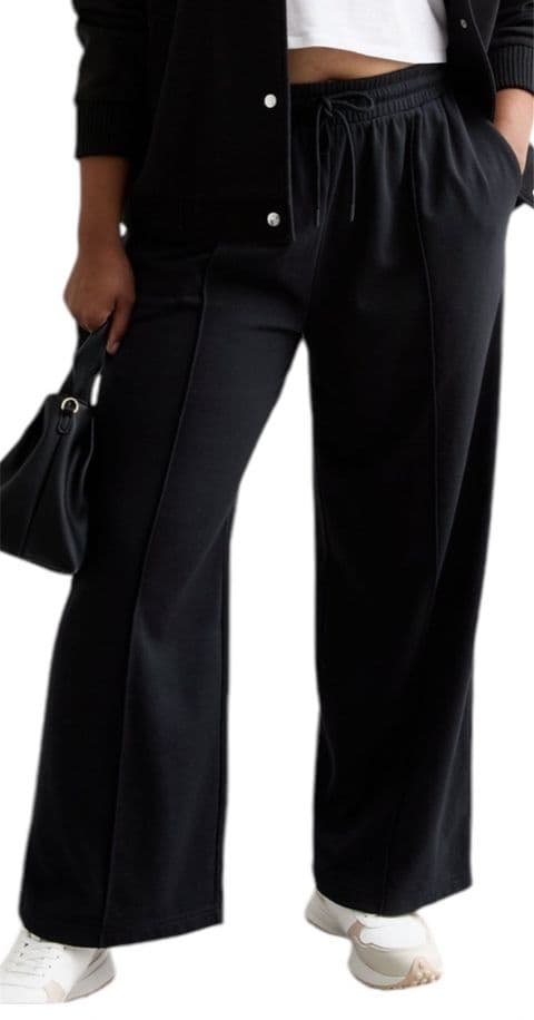 PLUS SIZE Sasper Straight Leg Joggers Black