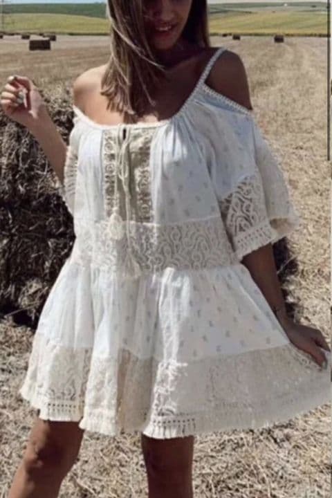 Princess Tunic Dress Cream