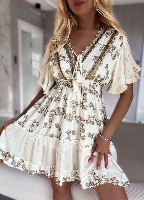 Priscilla Boho Skater Dress