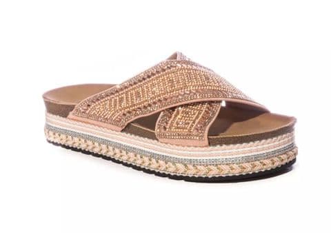 Rio Diamante Slider Rose Gold