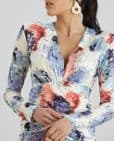 Rouge Multi Colour  Mini Wrap Dress