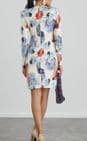 Rouge Multi Colour  Mini Wrap Dress