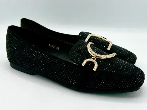 The Diamante D Loafer Black
