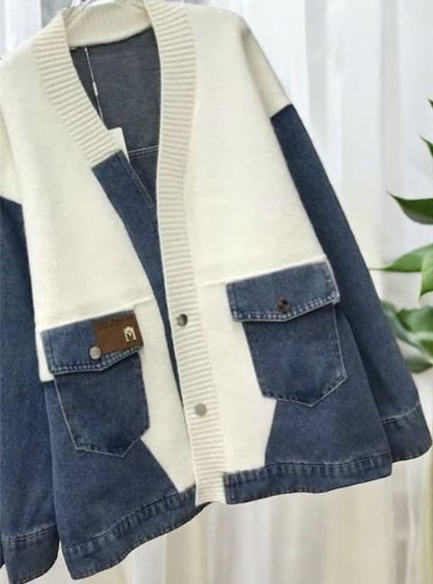 The Oversized Denim M Cardigan Jacket