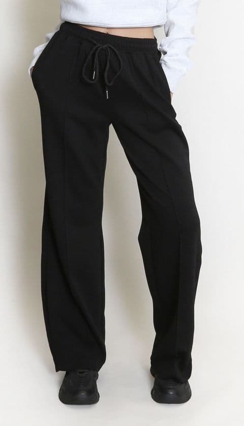 The Sasper Straight Leg Joggers Black