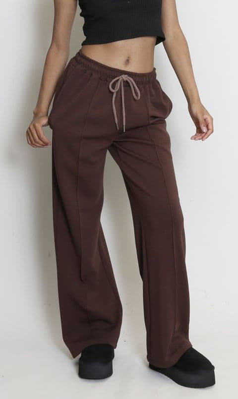 The Sasper Straight Leg Joggers Chocolate