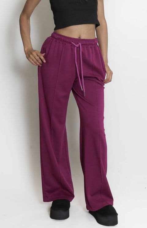 The Sasper Straight Leg Joggers Magenta