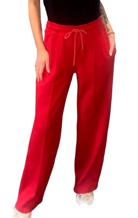The Sasper Straight Leg Joggers Red