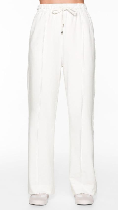 The Sasper Straight Leg Joggers White