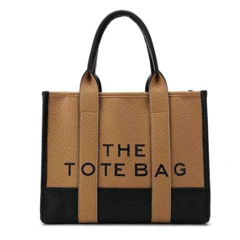 The Tote Bags Two Tone Black & Tan