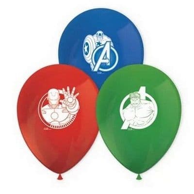8 AVENGERS LATEX BALLOONS