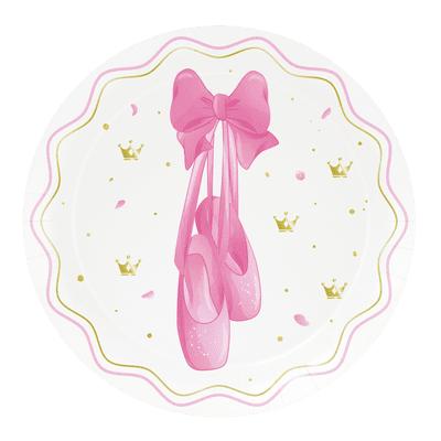 8 Plates 18 cm Ballet Party