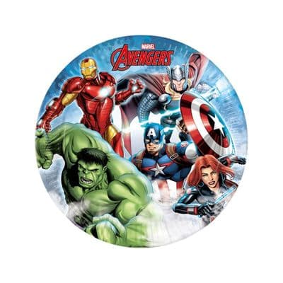 8 PLATES 23 CM AVENGERS