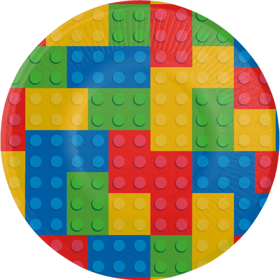8 PLATES 23 CM BLOCK PARTY