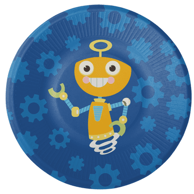 8 Robot Plates 18 cm