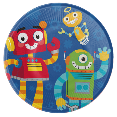 8 Robot Plates 23 cm