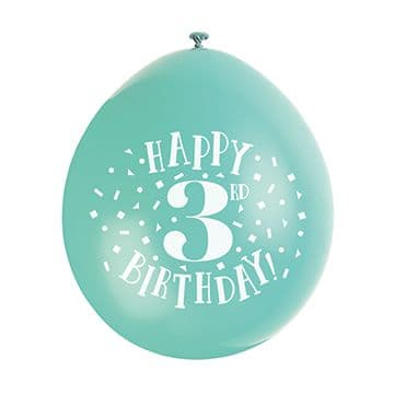 Age and Occasion Air Fill Latex Balloons
