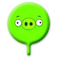 Angry Birds Green Pig Foil Balloon