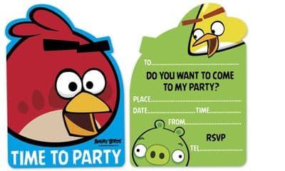 Angry Birds party supplies party invites