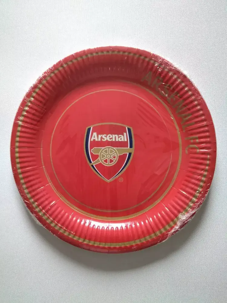 Arsenal Paper Arsenal Football Club Paper plates