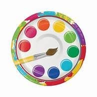 Art Party Cake Plates