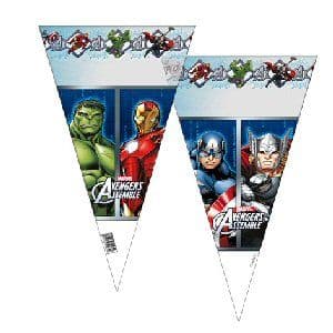 Avengers Assemble Party Cellophane Cone Bags