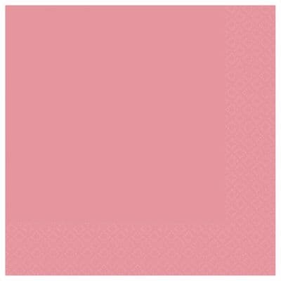 Baby Pink Beverage Napkins 25cm