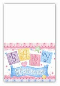 Baby Shower Plastic Party Tablecover