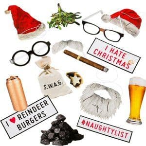 Bad Santa Photo Booth Kit
