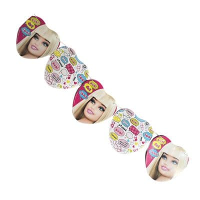 Barbie Fab Party Paper Bunting Banner