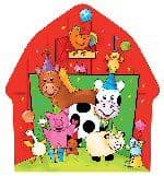 Barnyard Bash Shaped Party Plate