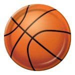 Basketball Party Paper Plates