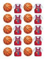 Basketball Party Sticker Sheets