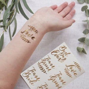 Beautiful Botanics Rose Gold Temporary Wedding Tattoos