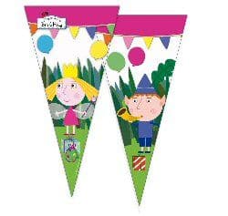 Ben and Holly Party Cellophane Cone Bags