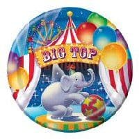 Big top circus party plates