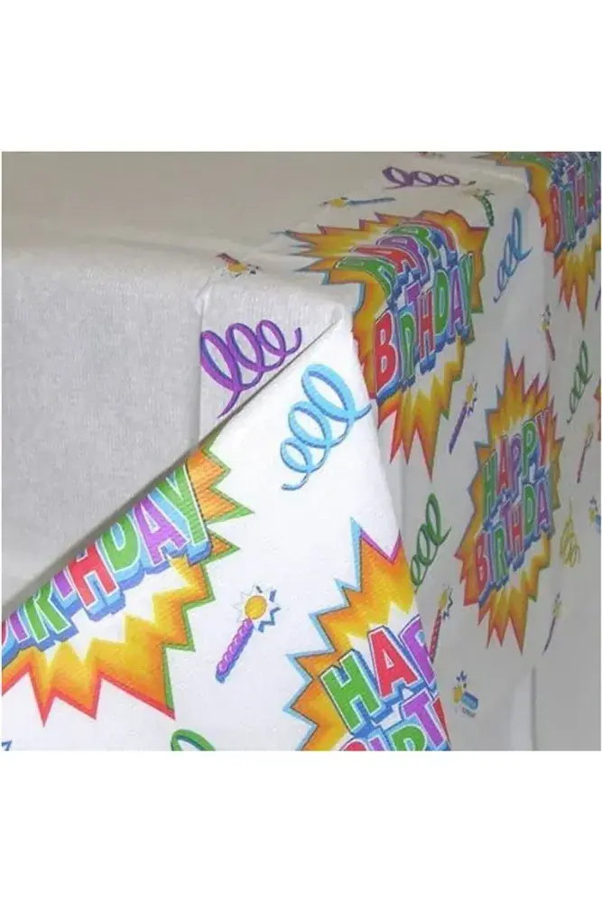 Birthday Explosion Party Paper Tablecover
