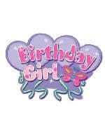 Birthday Girl Pin Badge