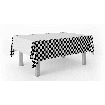 Black and White Check tablecover