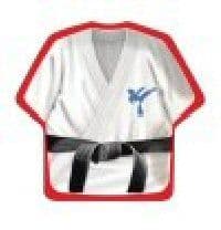 Black belt shaped party supplies plates