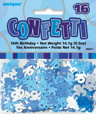 BLUE GLITZ 16 CONFETTI