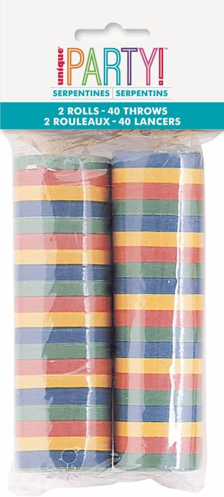 Box of Multicoloured Paper Streamers