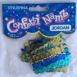 Boys names confetti