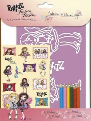 Bratz Sticker and Stencil Colouring Set