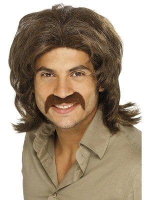 Brown 70s Retro Wig