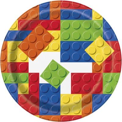 Building Blocks Party Cake Plates