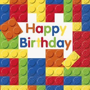 Building Blocks Party Napkins