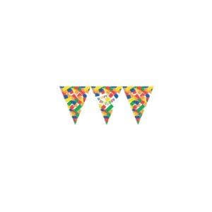 Building Blocks Party Paper Flag Bunting